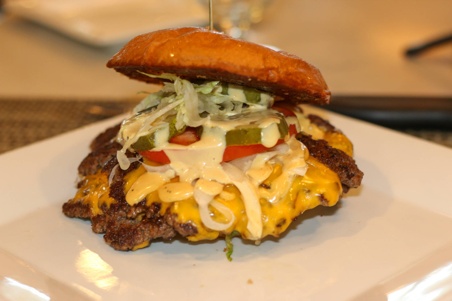 Jolie double smash cheeseburger